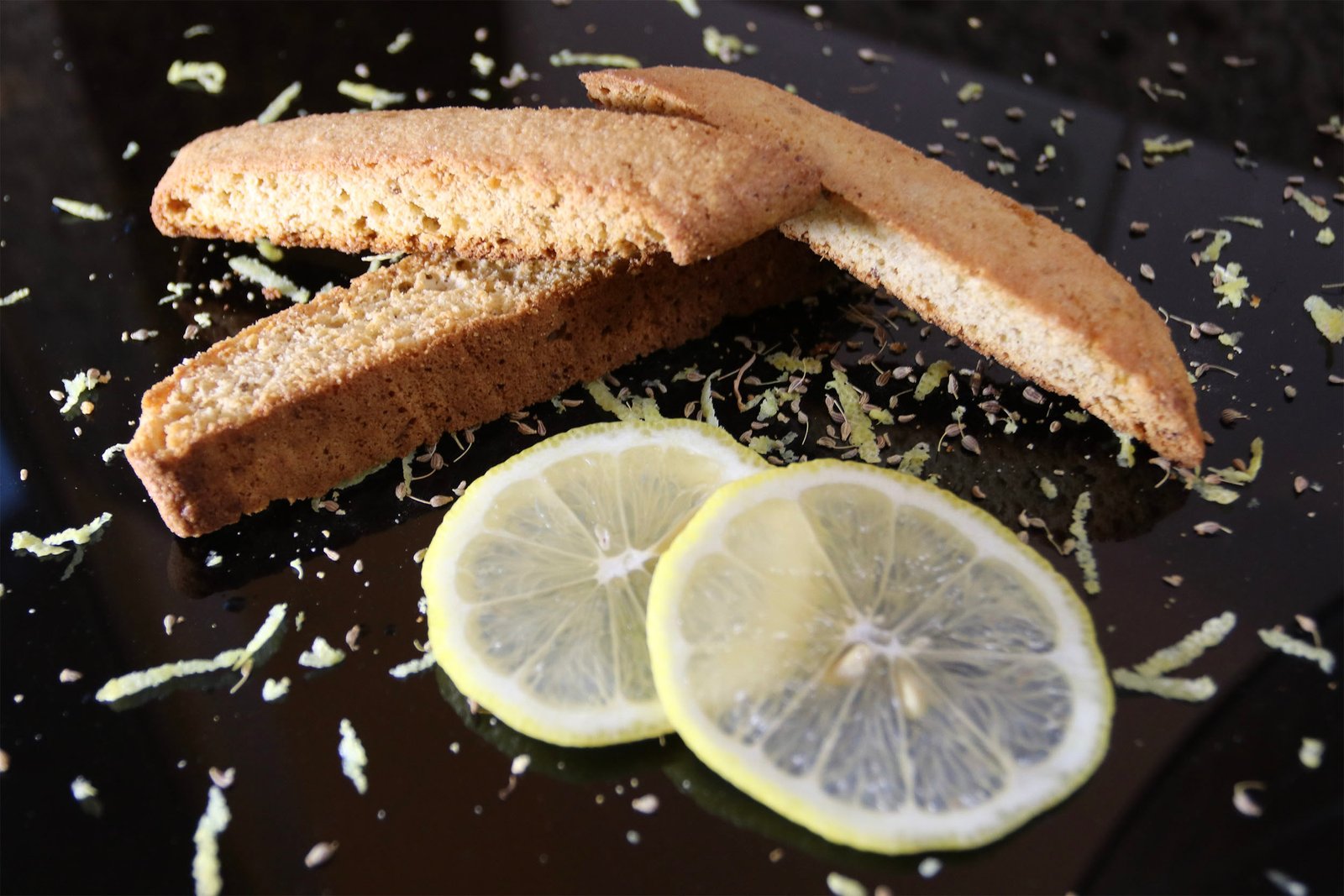 Organic Lemon Anise Sourdough Biscotti