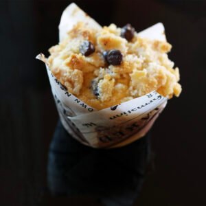 Organic Blueberry Sourdough Muffins