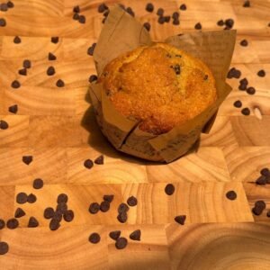 Chocolate Chip Sourdough Whole Wheat Muffins
