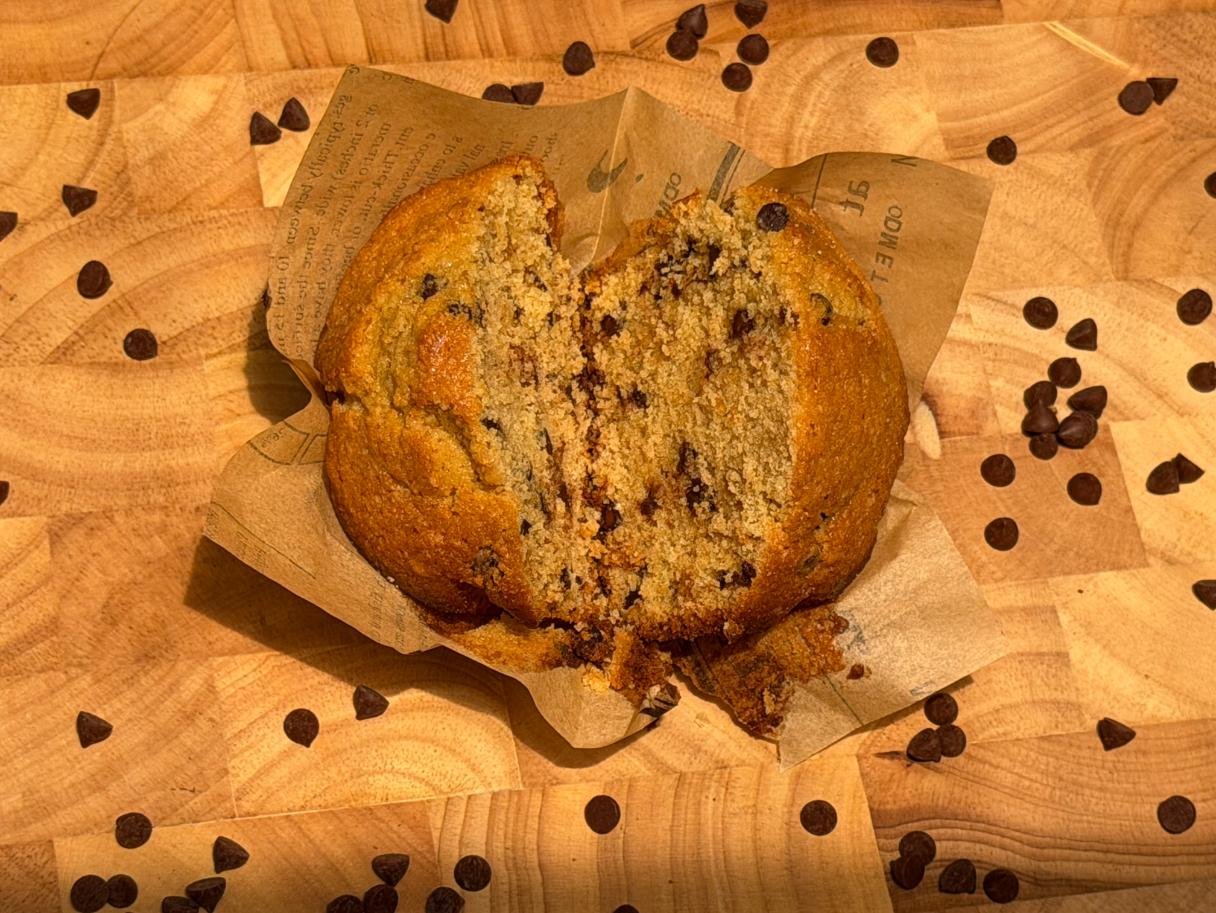 Chocolate Chip Sourdough Whole Wheat Muffins - Image 2